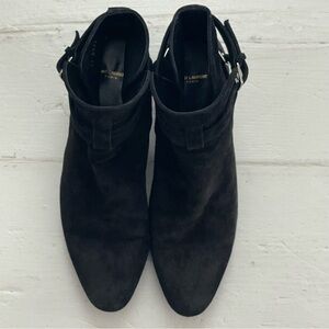 Saint Laurent Black Suede Ankle Boots